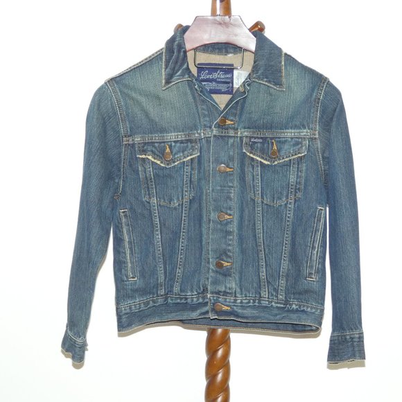 Levi's Signature Distressed Denim Trucker Jacket - Picture 1 of 5